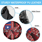 Aotearoa Iwi Ngapuhi Spare Tire Cover Tuhoronuku Kite United Tribes Flag Maori Pattern