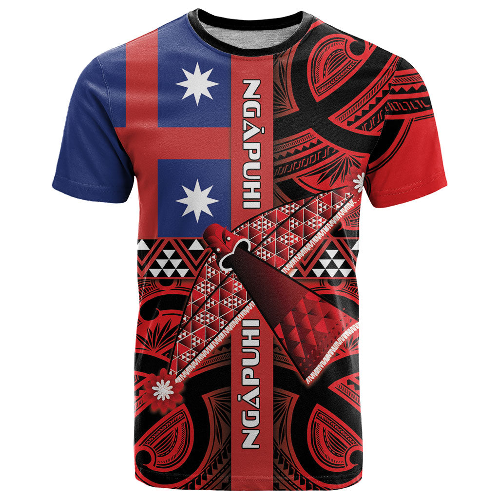 Aotearoa Iwi Ngapuhi T Shirt Tuhoronuku Kite United Tribes Flag Maori Pattern