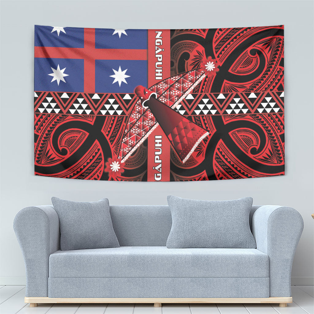 Aotearoa Iwi Ngapuhi Tapestry Tuhoronuku Kite United Tribes Flag Maori Pattern