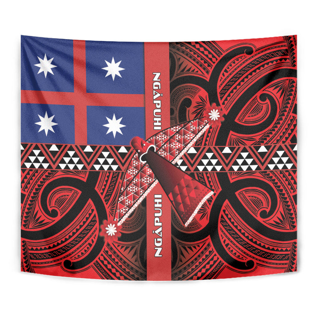 Aotearoa Iwi Ngapuhi Tapestry Tuhoronuku Kite United Tribes Flag Maori Pattern