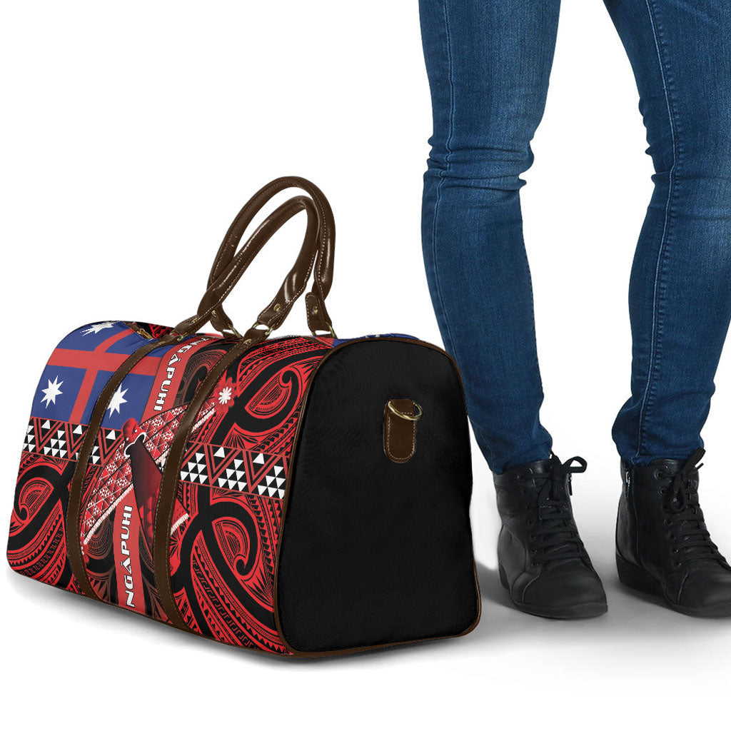 Aotearoa Iwi Ngapuhi Travel Bag Tuhoronuku Kite United Tribes Flag Maori Pattern