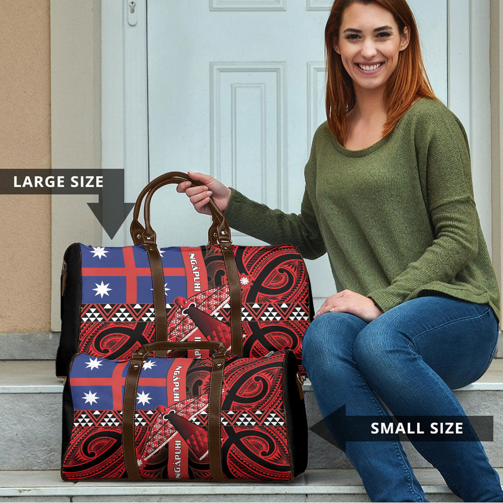 Aotearoa Iwi Ngapuhi Travel Bag Tuhoronuku Kite United Tribes Flag Maori Pattern
