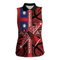 Aotearoa Iwi Ngapuhi Women Sleeveless Polo Shirt Tuhoronuku Kite United Tribes Flag Maori Pattern
