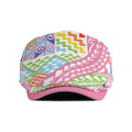 Maori Kowhaiwhai Taniko Patchwork Rainbow Motifs Jeff Hat
