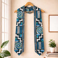 Maori Matariki Graduation Stole Green Galaxy Aesthetic Koru Art
