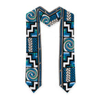 Maori Matariki Graduation Stole Green Galaxy Aesthetic Koru Art