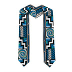 Maori Matariki Graduation Stole Green Galaxy Aesthetic Koru Art