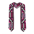 Maori Matariki Graduation Stole Pink Galaxy Aesthetic Koru Art