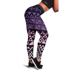 Maori Niho Taniwha Te Wheiao Leggings Waiporoporo - Aussie Hoodie