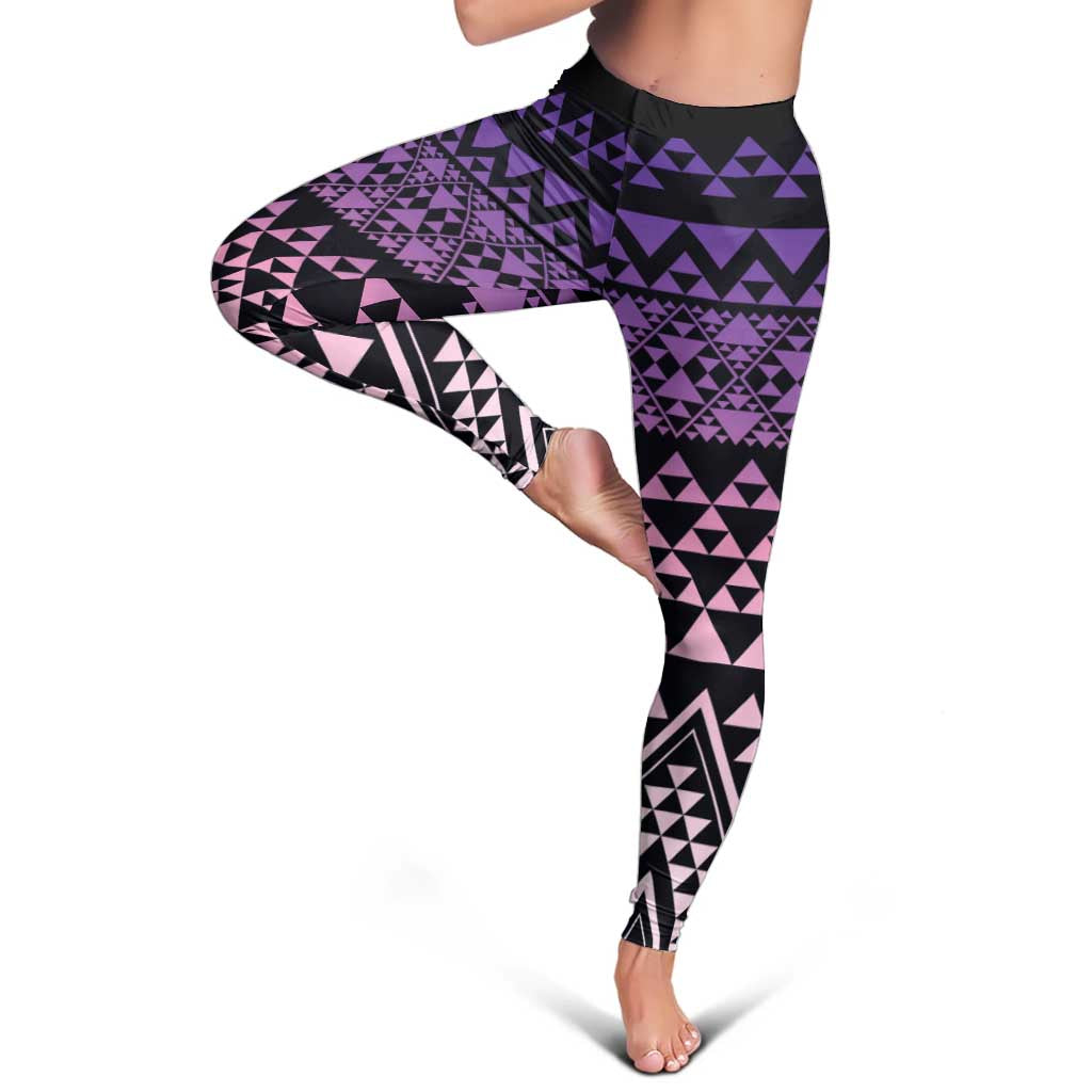 Maori Niho Taniwha Te Wheiao Leggings Waiporoporo - Aussie Hoodie