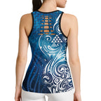 Matariki Galaxy Hollow Tank Top Maori Taniko Pattern