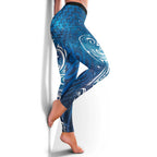 Matariki Galaxy Leggings Maori Taniko Pattern