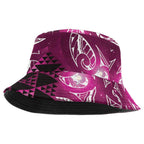 Matariki New Zealand Bucket Hat NZ Niho Taniwha Maori New Year Pink Galaxy