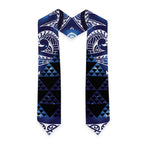 Matariki New Zealand Graduation Stole NZ Niho Taniwha Maori New Year Blue Galaxy