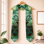 Matariki New Zealand Graduation Stole NZ Niho Taniwha Maori New Year Green Galaxy