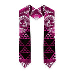 Matariki New Zealand Graduation Stole NZ Niho Taniwha Maori New Year Pink Galaxy