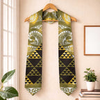 Matariki New Zealand Graduation Stole NZ Niho Taniwha Maori New Year Yellow Galaxy
