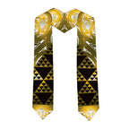 Matariki New Zealand Graduation Stole NZ Niho Taniwha Maori New Year Yellow Galaxy