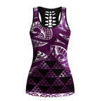 Matariki New Zealand Hollow Tank Top NZ Niho Taniwha Maori New Year Purple Galaxy