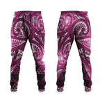 Matariki New Zealand Jogger Pants NZ Niho Taniwha Maori New Year Pink Galaxy