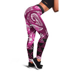 Matariki New Zealand Leggings NZ Niho Taniwha Maori New Year Pink Galaxy