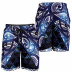 Matariki New Zealand Shorts for Men NZ Niho Taniwha Maori New Year Blue Galaxy