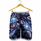 Matariki New Zealand Shorts for Men NZ Niho Taniwha Maori New Year Blue Galaxy
