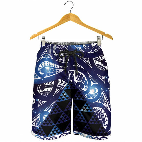 Matariki New Zealand Shorts for Men NZ Niho Taniwha Maori New Year Blue Galaxy