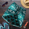 Matariki New Zealand Shorts for Men NZ Niho Taniwha Maori New Year Cyan Galaxy