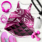 Matariki New Zealand Women Racerback Tank NZ Niho Taniwha Maori New Year Pink Galaxy