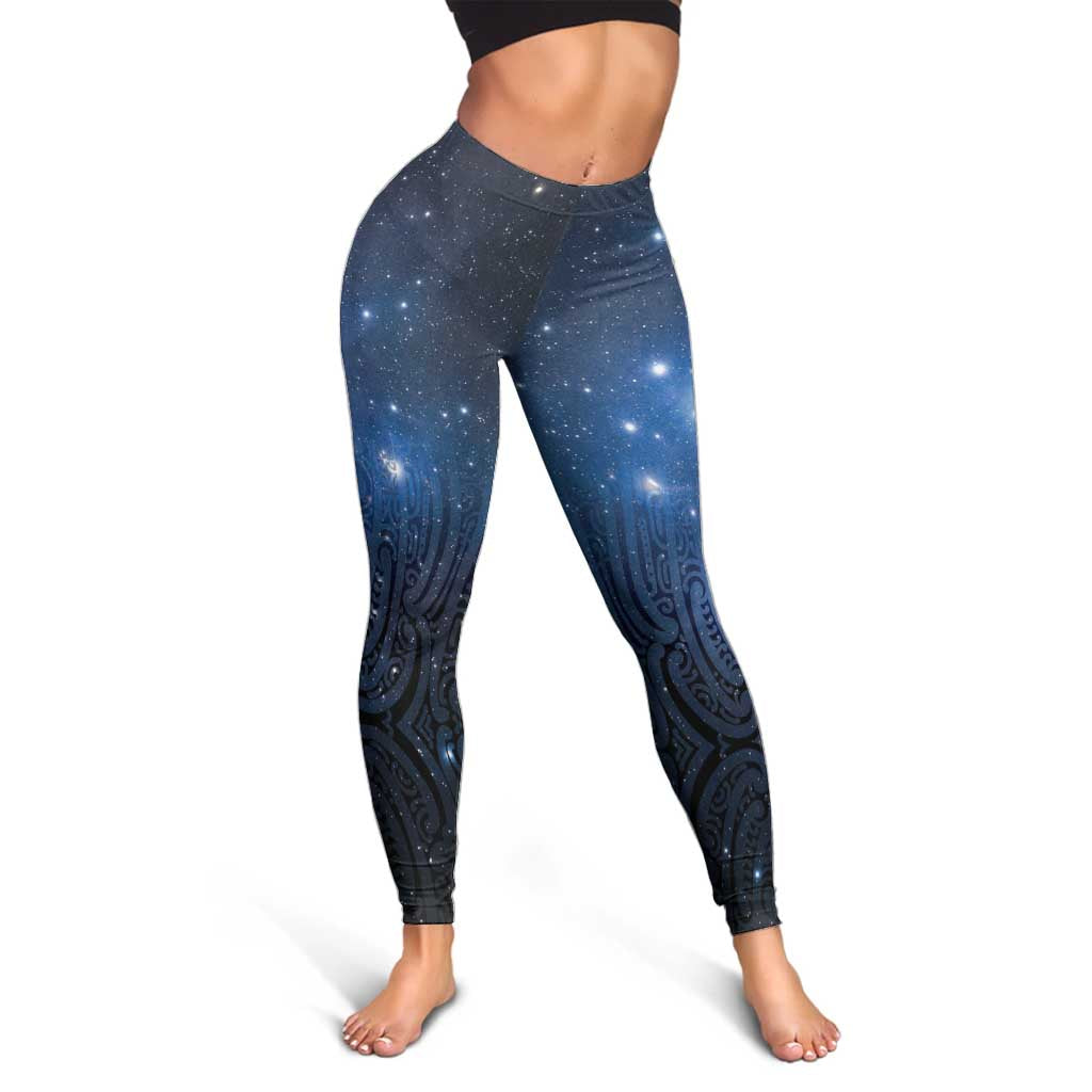 Matariki Te Tau Hou Māori Leggings New Zealand Starry Sky LT07