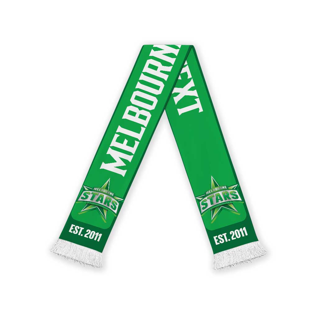 Melbourne Stars Cricket Personalised Ruffneck Scarf 2026 Go Champions