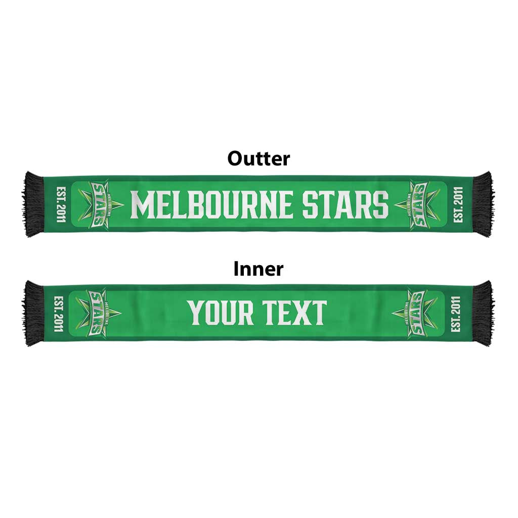 Melbourne Stars Cricket Personalised Ruffneck Scarf 2026 Go Champions