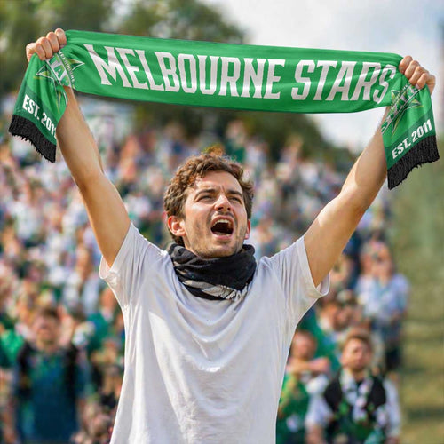 Melbourne Stars Cricket Personalised Ruffneck Scarf 2026 Go Champions