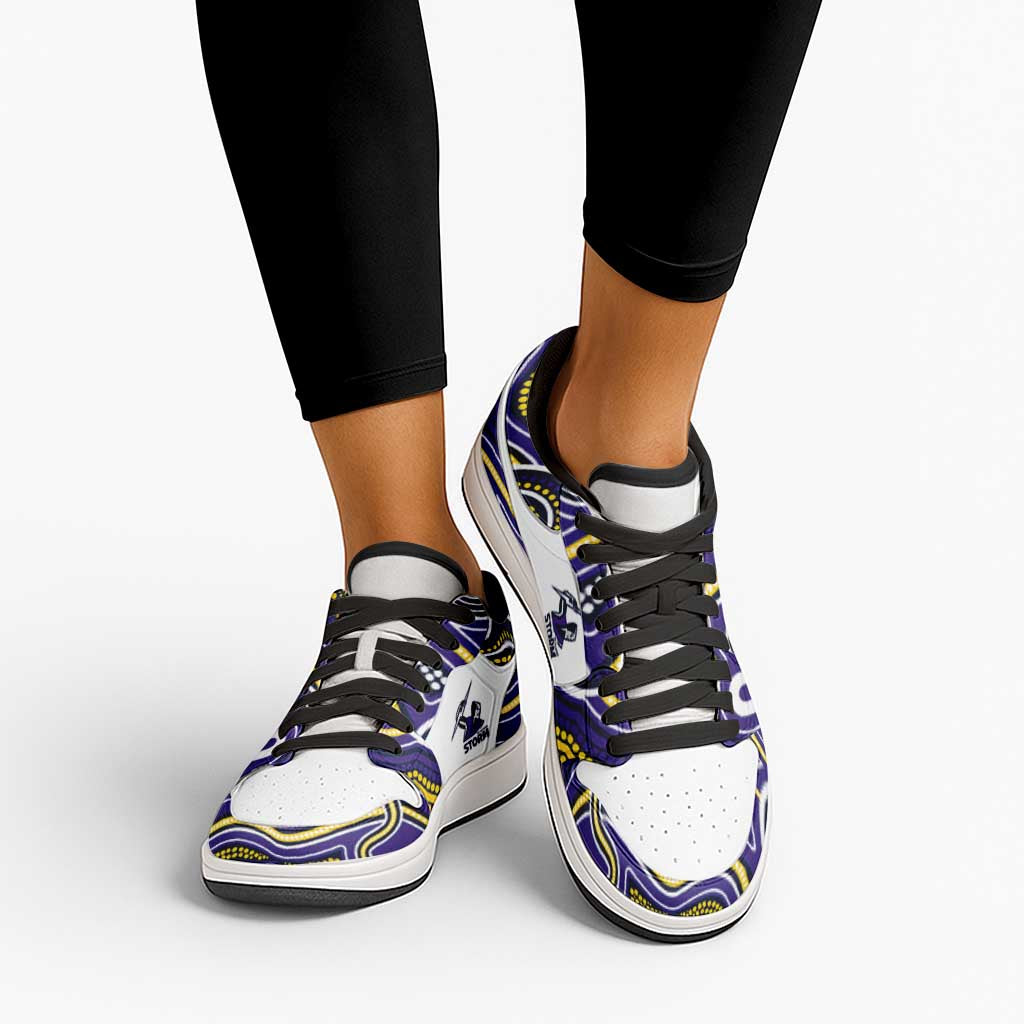 Melbourne Storm 2026 Rugby Low Sneakers Aboriginal Art