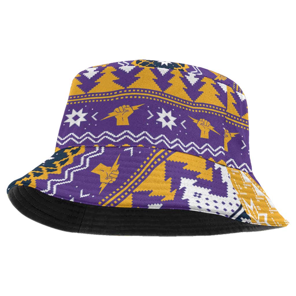 Melbourne Thunderbolt Santa Bucket Hat Christmas Rugby League Spirit - Aussie Hoodie