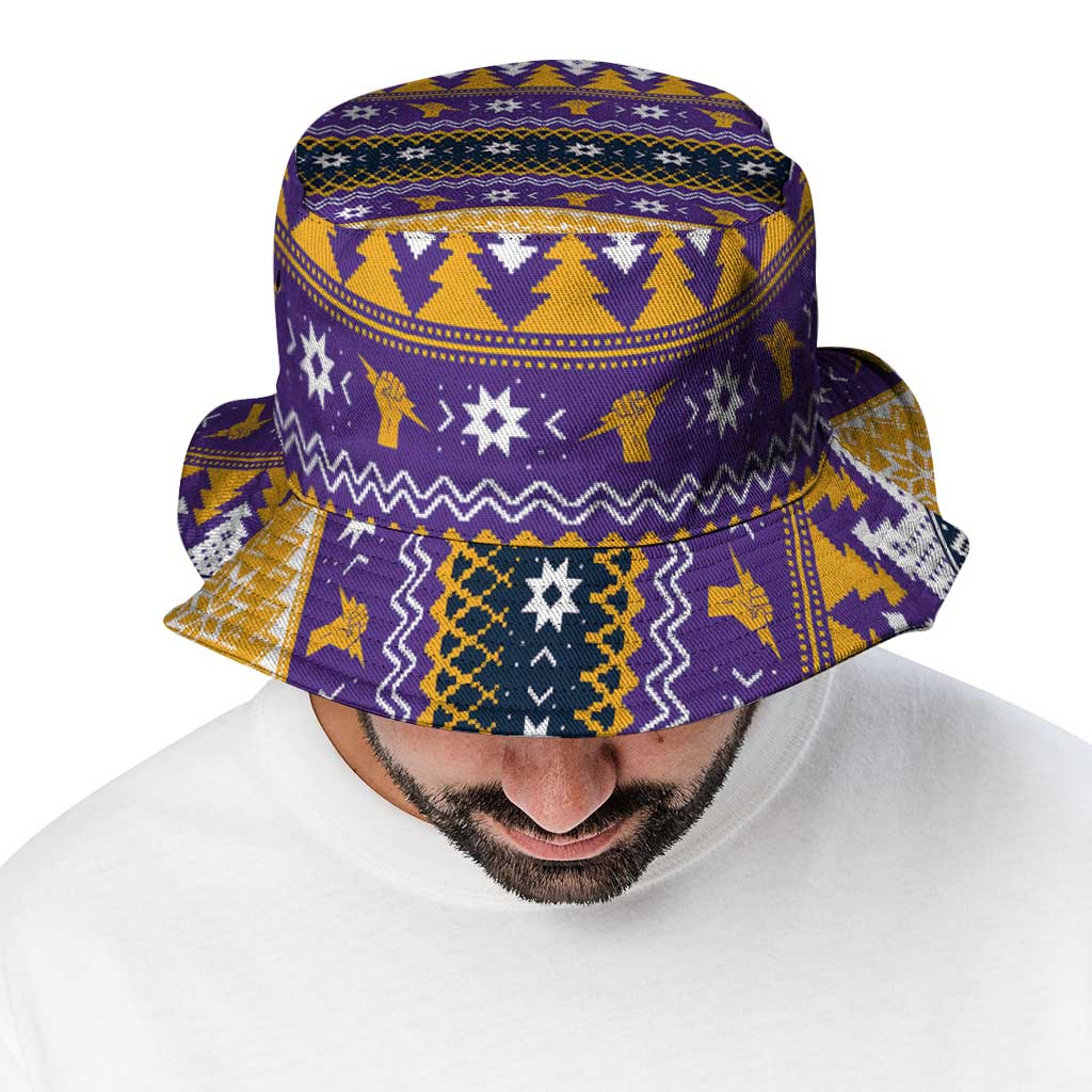 Melbourne Thunderbolt Santa Bucket Hat Christmas Rugby League Spirit - Aussie Hoodie