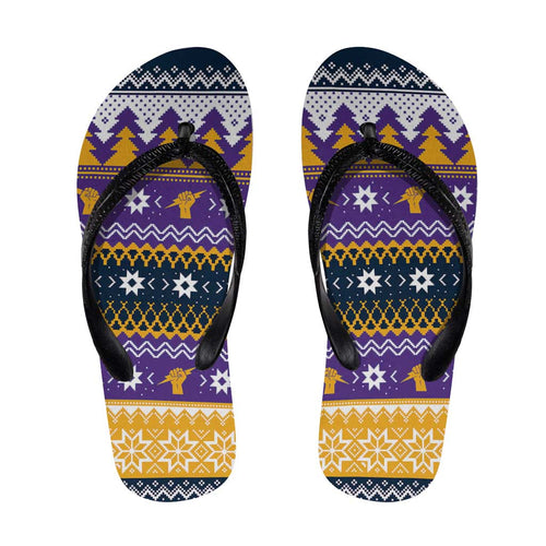Melbourne Thunderbolt Santa Flip Flops Christmas Rugby League Spirit - Aussie Hoodie
