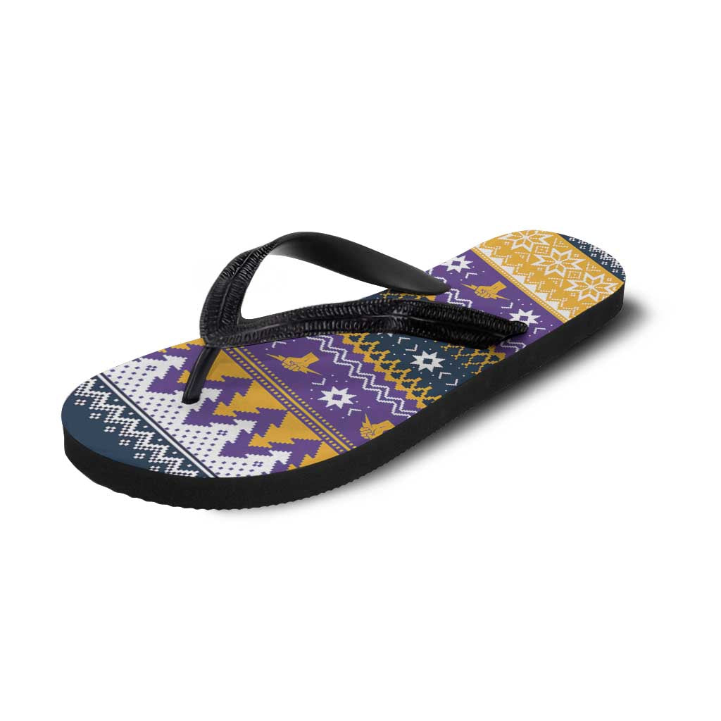 Melbourne Thunderbolt Santa Flip Flops Christmas Rugby League Spirit - Aussie Hoodie