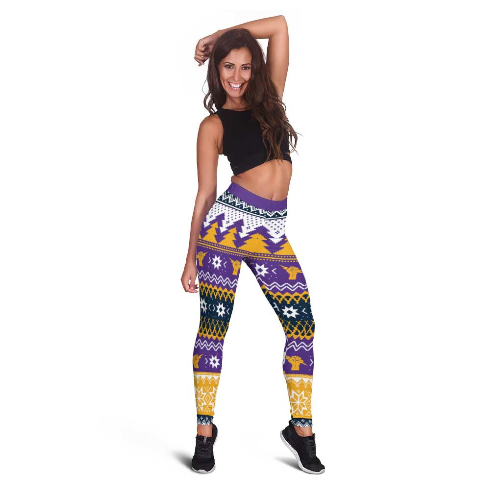 Melbourne Thunderbolt Santa Leggings Christmas Rugby League Spirit - Aussie Hoodie