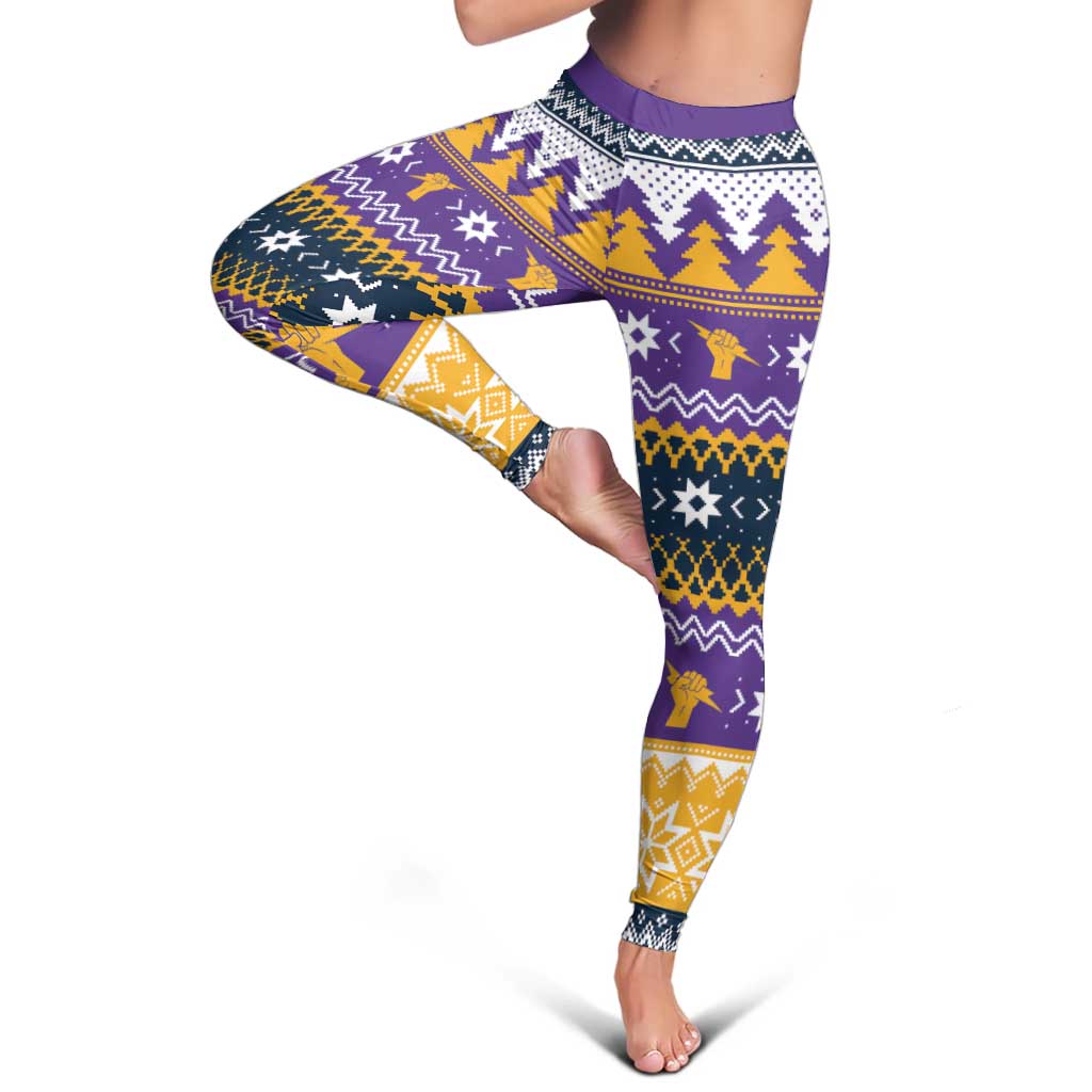 Melbourne Thunderbolt Santa Leggings Christmas Rugby League Spirit - Aussie Hoodie