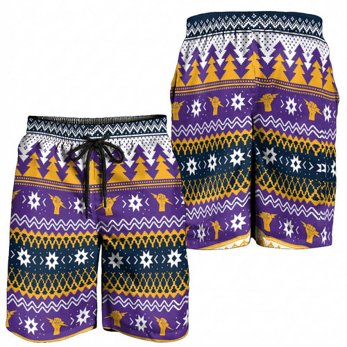 Melbourne Thunderbolt Santa Shorts for Men Christmas Rugby League Spirit - Aussie Hoodie