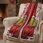 Meri Kirihimete New Zealand Kakapo Santa Pocket Scarf Aotearoa Maori Pattern