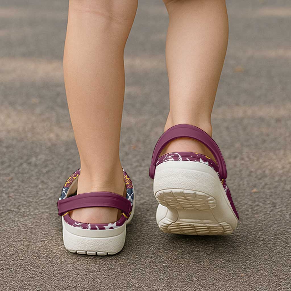 Merry Eagle Roar Clogs Shoes Christmas Rugby League Spirit - Aussie Hoodie