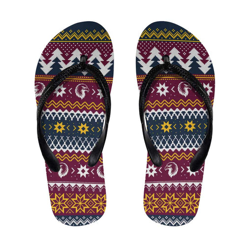 Merry Eagle Roar Flip Flops Christmas Rugby League Spirit - Aussie Hoodie
