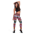 Merry Eagle Roar Leggings Christmas Rugby League Spirit - Aussie Hoodie