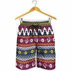 Merry Eagle Roar Shorts for Men Christmas Rugby League Spirit - Aussie Hoodie