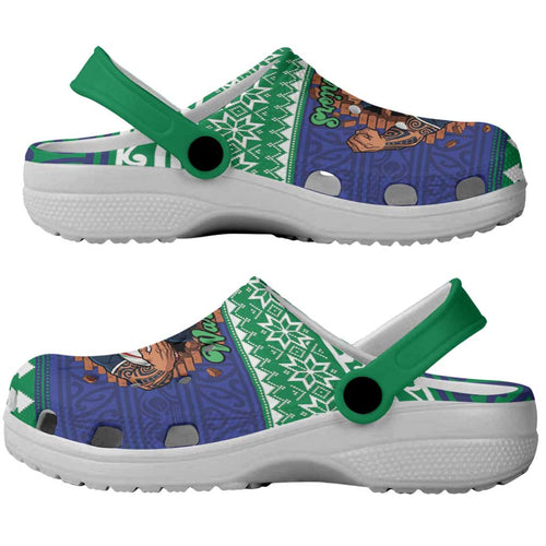 Merry Haka Warriors Clogs Shoes Christmas Rugby League Spirit - Aussie Hoodie