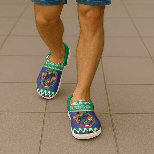 Merry Haka Warriors Clogs Shoes Christmas Rugby League Spirit - Aussie Hoodie
