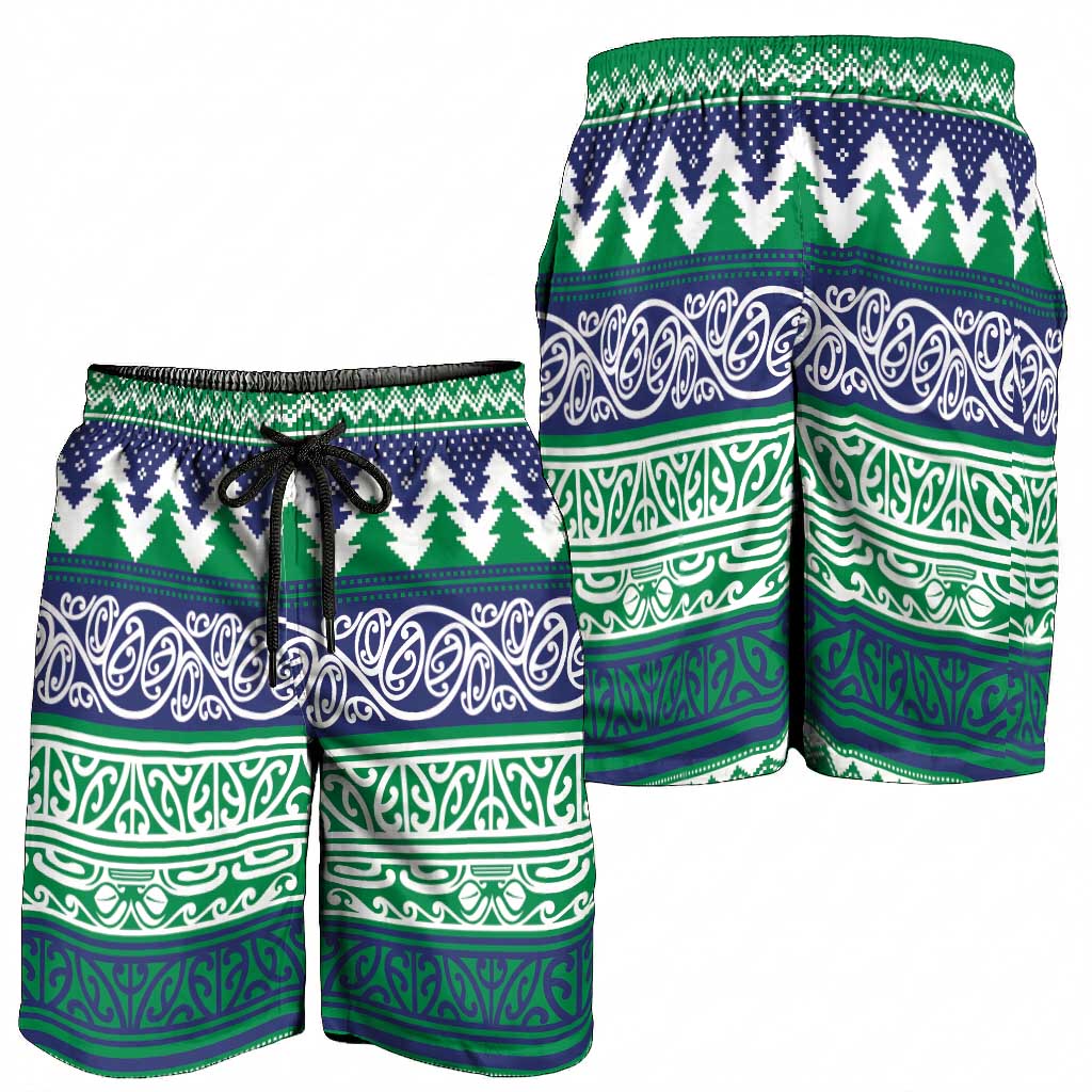 Merry Haka Warriors Shorts for Men Christmas Rugby League Spirit - Aussie Hoodie